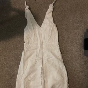 GAP tall white linen dress